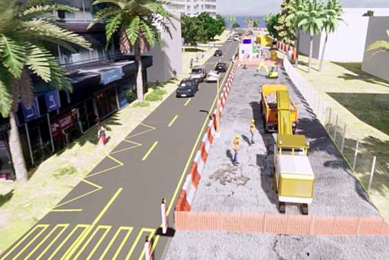 Les travaux de requalification de la route de l'Anse-Vata commencent