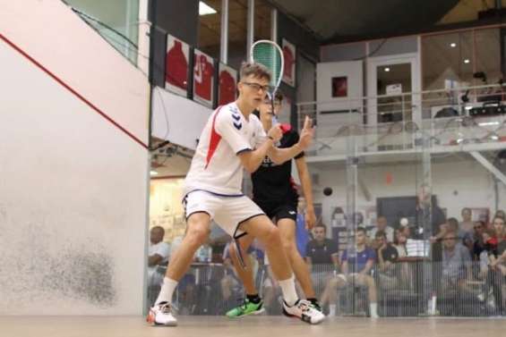 Brice Nicolas au pied  du podium à Toulouse