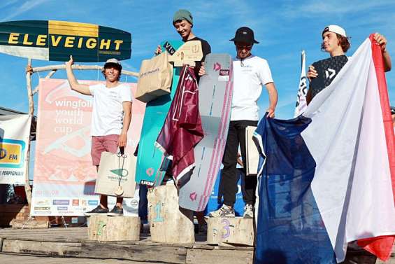 En Kitesurf, le Calédonien Antoine Ollivier monte sur le podium mondial