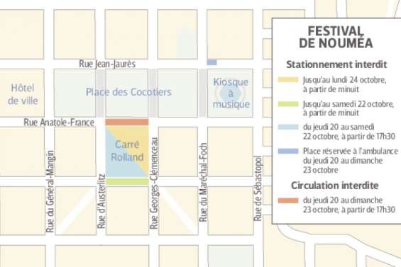 Stationnement et circulation modifiés pendant le festival