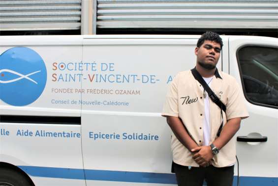 Samuel Nehoune, service civique à Saint-Vincent-de-Paul : 