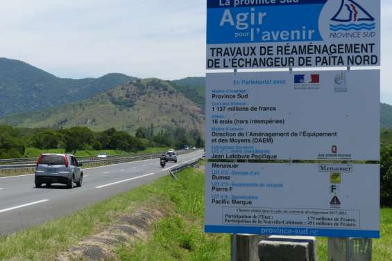 Premières perturbations à l'échangeur de Païta nord