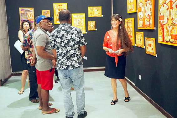Les nouvelles œuvres d'Isabelle Staron-Tutugoro exposées au centre culturel Pomémie