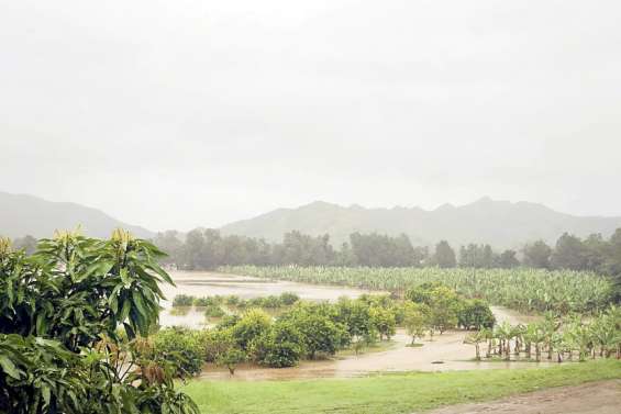Bourail sous les eaux, à l'image d'une fin d'année très arrosée