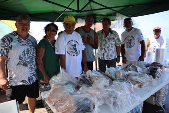 Pêche solidaire à Punaauia