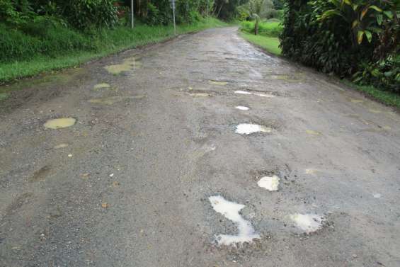 Des chaussées dégradées par les averses