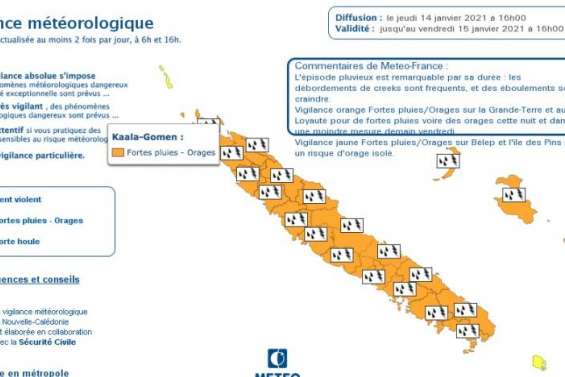 Le pays reste en vigilance orange fortes pluies