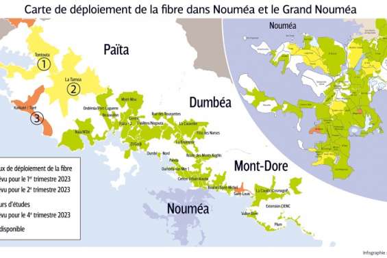 La fibre sera disponible sur l'ensemble du Grand Nouméa en fin d'année