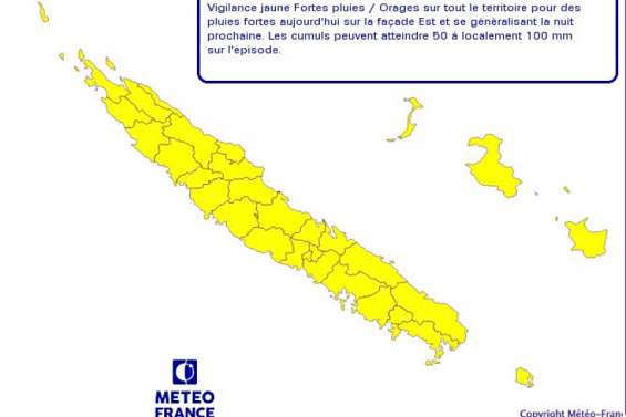 Fortes pluies : l’ensemble du pays placé en vigilance jaune