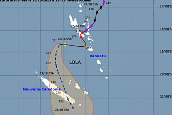 Lola, qui n’est plus un cyclone, devrait traverser la Grande Terre