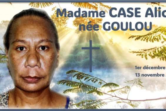 Madame CASE Alice née GOULOU