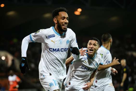 L’OM, porté par un Aumbameyang pétillant, enchaîne avec panache à Lorient