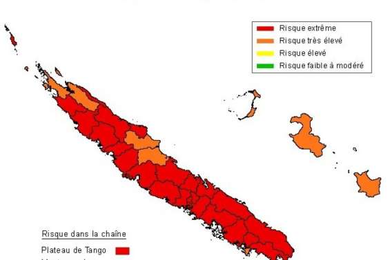 24 communes de la Grande Terre placées en risque extrême de feu de forêt