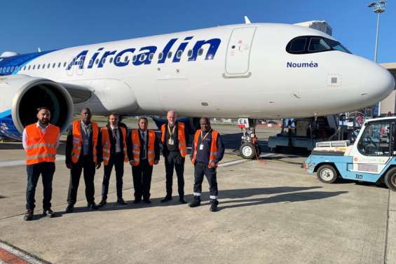 Nouméa, le nouvel A320neo d’Aircalin, est attendu à La Tontouta, le 26 décembre