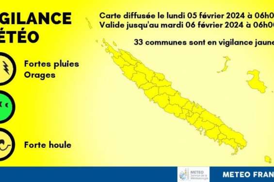 Fortes pluies et orages : l’ensemble du pays placé en vigilance jaune