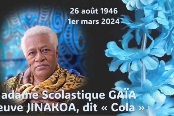 Madame Scolastique GAÏA veuve JINAKOA, dit 