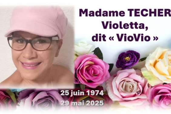 Avis de décès : TECHER Violetta