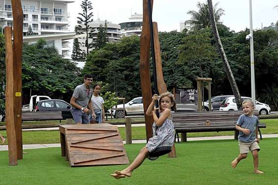 À l’Anse-Vata, un nouvel espace de jeux et d’histoire voit le jour sur le site de l’ancienne polyclinique
