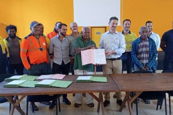 La SLN signe deux conventions à Houaïlou pour une nouvelle dynamique économique locale