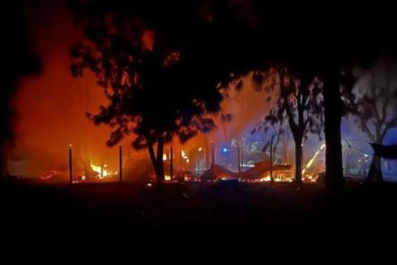 Le snack du Caledonian Wake Park à Ouano détruit par un incendie