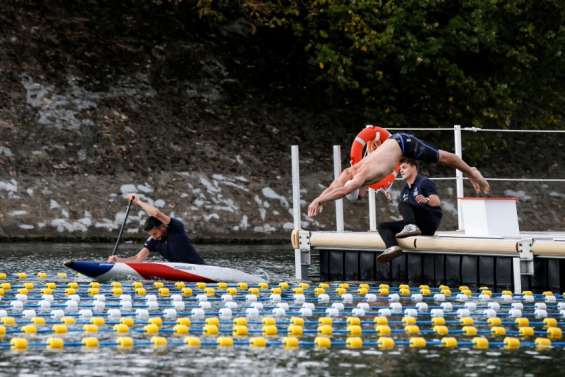 À la première Fête du sport, Maxime Grousset plus rapide que le canoë de Tony Estanguet