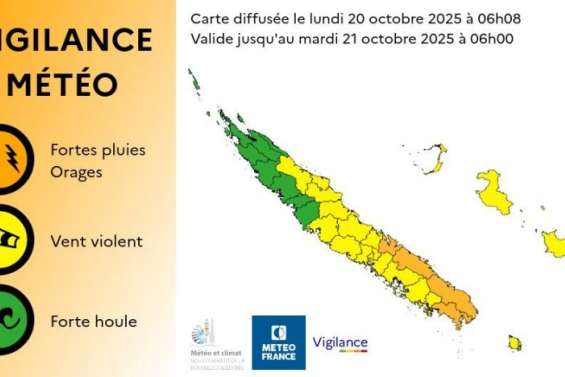 Quatre communes en vigilance orange, un 