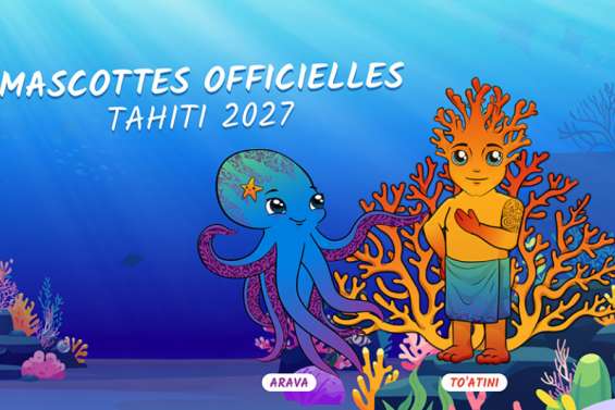Arava la pieuvre et To'atini le corail : Tahiti dévoile ses mascottes pour les Jeux du Pacifique 2027