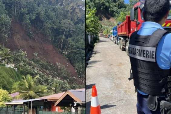 Glissement de terrain à Tahiti : maisons ensevelies et recherche d'éventuelles victimes en cours