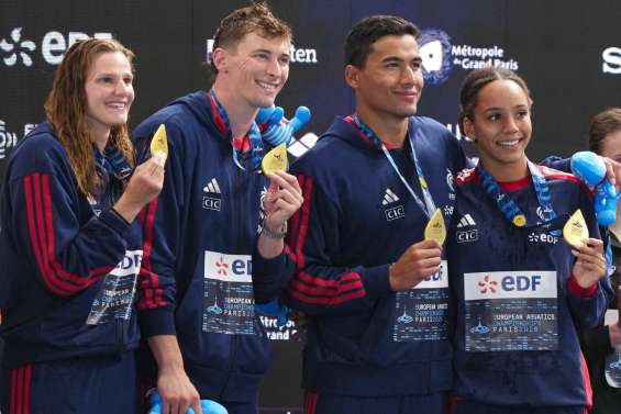 Euro de natation : sacrés en relais mixte, la 
