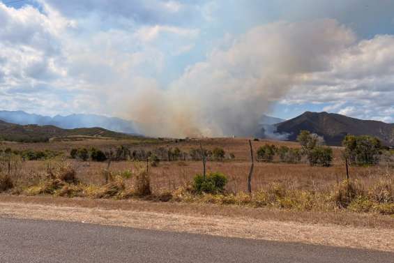 Plusieurs feux de brousse en cours à Koumac