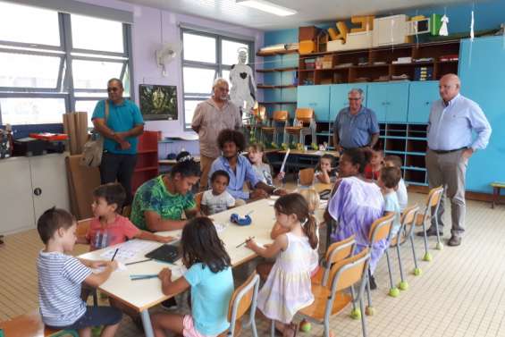 Les centres de vacances ont reçu la visite du maire