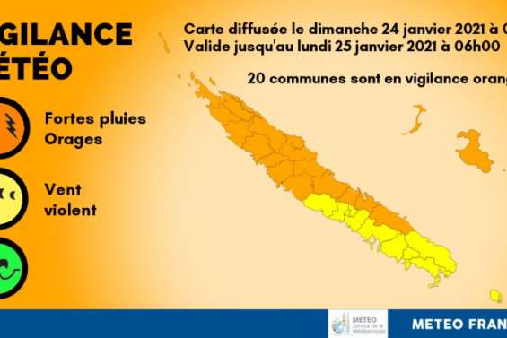 Vingt communes en vigilance orange fortes pluies et orage
