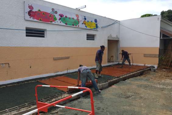 Les travaux continuent à l'école Les Bégonias