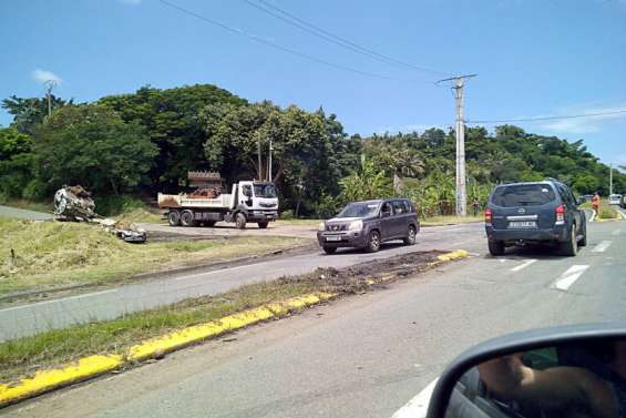 Mont-Dore : la route a été dégagée devant Saint-Louis