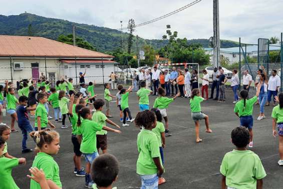 Les panneaux photovoltaïques  de l'école Yvonne-Larcourt inaugurés