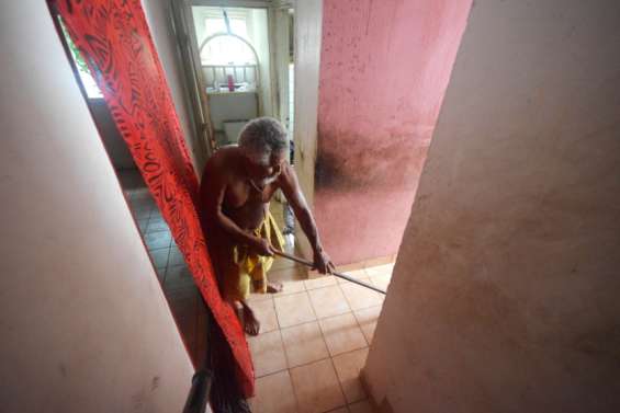 Nouméa : à Marconi, les sinistrés de Niran démunis face aux fortes pluies