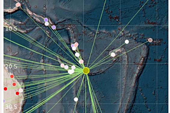 La terre a tremblé ce lundi au sud-est des îles Loyauté