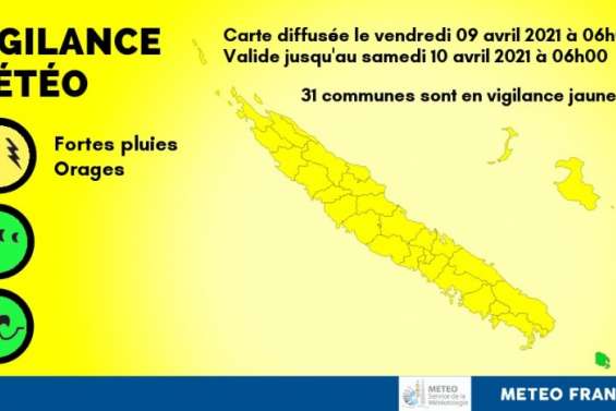 La dépression devrait traverser la Grande Terre dans la nuit de samedi à dimanche