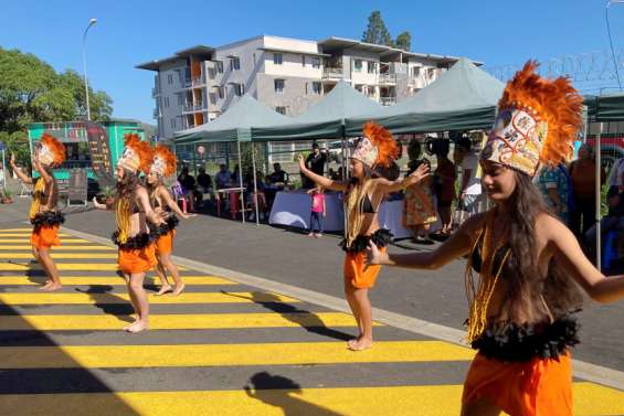 Ambiance polynésienne au marché