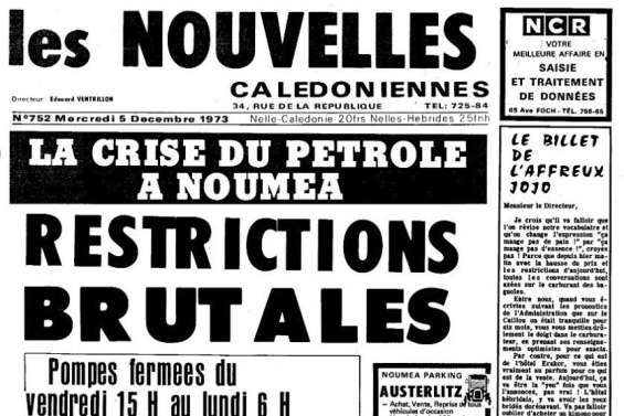 1973 : la Calédonie subit le choc pétrolier