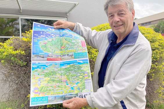 Il conçoit un plan touristique insolite du Mont-Dore et de la rivière Bleue