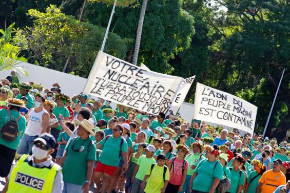 Essais nucléaires : 2 500 manifestants à Papeete