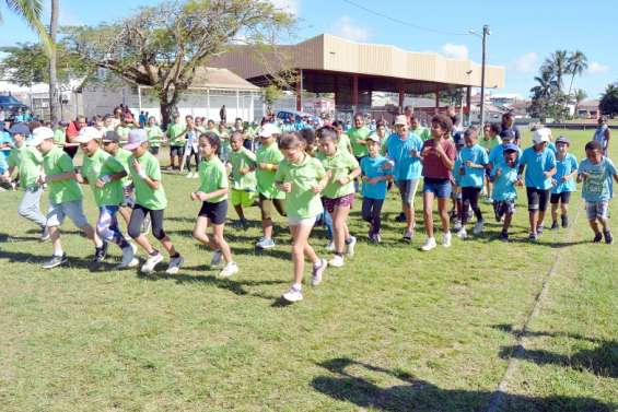 Les écoliers ont couru le temps qu'ils voulaient