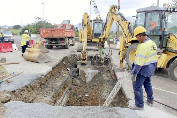 Le chantier de la nouvelle conduite d’eau principale de Nouméa bientôt terminé