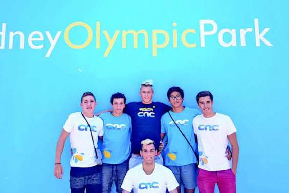 Les nageurs du CNC dans le bassin olympique de Sydney