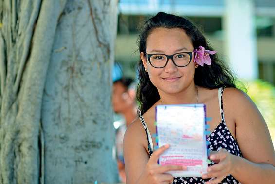 Ranitea Gobrait, major du bac, mais sans affectation à la rentrée