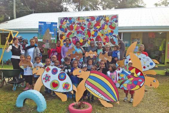 Des artistes en herbe  magnifient leur école à Pothé