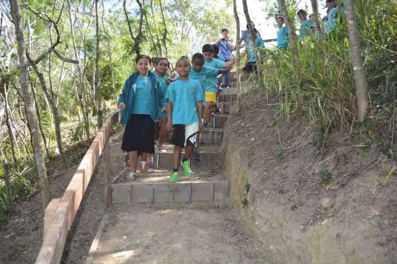 Sur le chemin (sécurisé) de la cantine