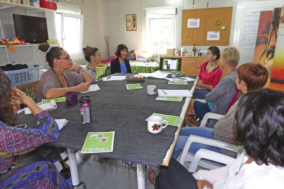 L’atelier où l’on fabrique des produits de soin biologiques pour enfants 