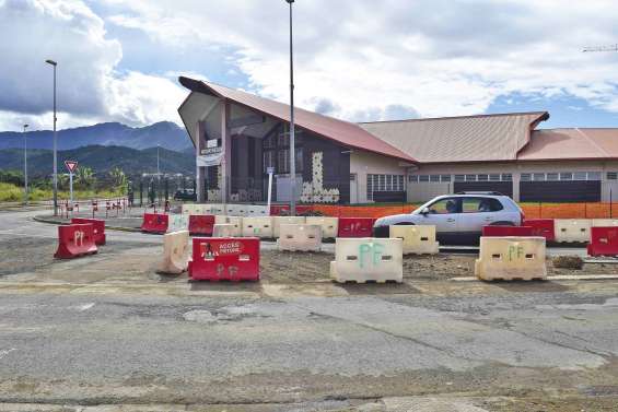 Le quartier de Koutio en plein travaux pour le Néobus